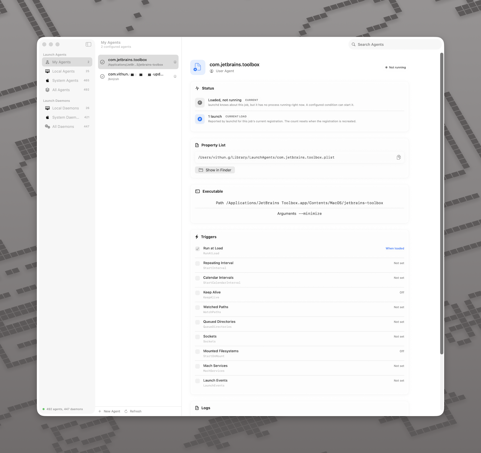 Screenshot of the app I built